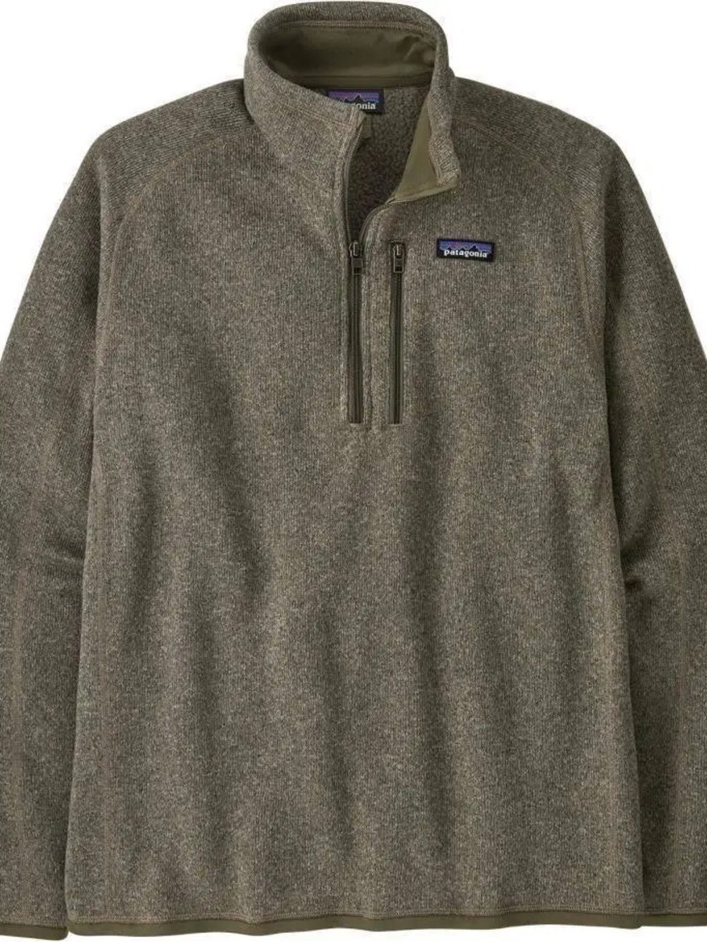 Patagonia Men's Olive Green Half-Zip Fleece Pullover